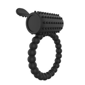 anillo para el pene con vibración negro