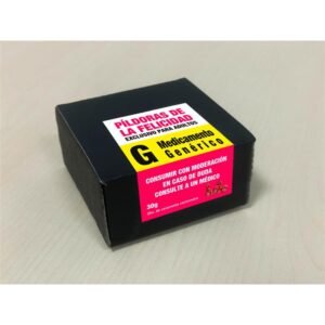 Caja Caramelos Píldora Felicidad  20 Und 30 Gr Cereza